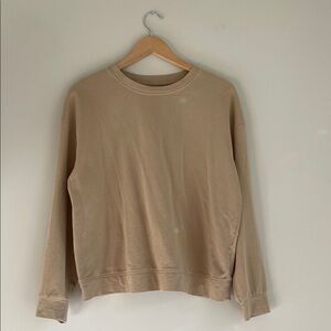 OAK + FORT Crewneck Sweatshirt in Beige 🤎 • Size XS